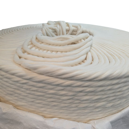 Off White Cotton Rope - Texture: Plain