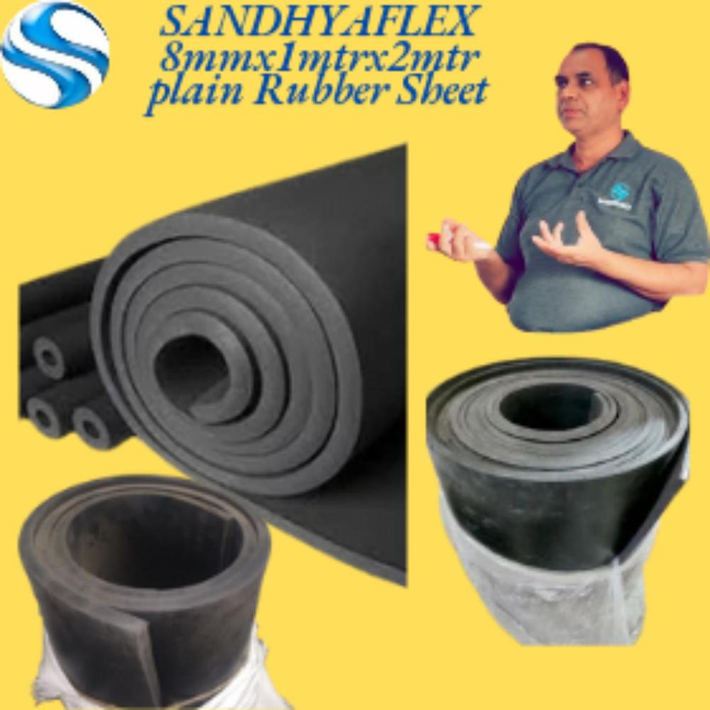 8mmx1mtrx2mtr Plain Rubber Sheet 