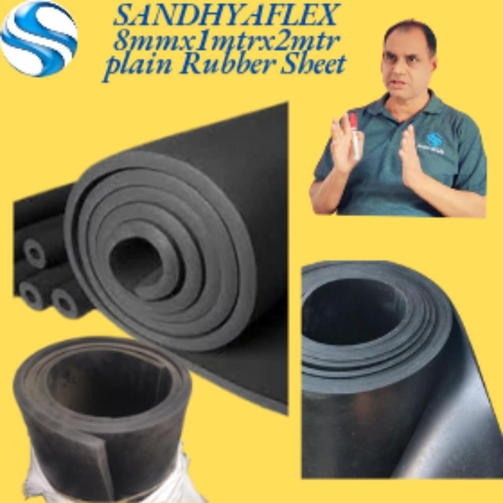 8mmx1mtrx2mtr Plain Rubber Sheet 