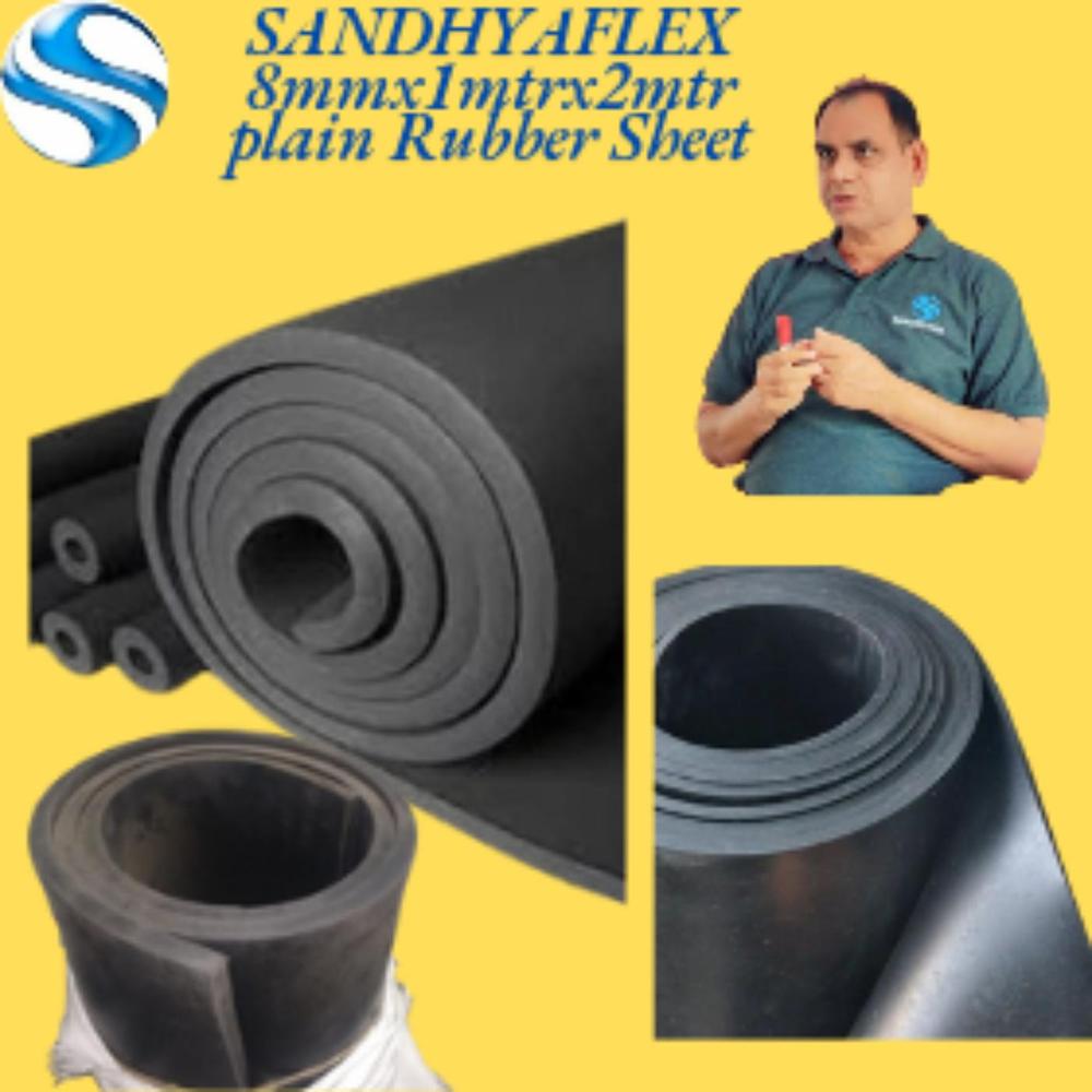 8mmx1mtrx2mtr Plain Rubber Sheet 