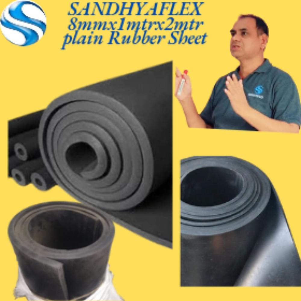 8mmx1mtrx2mtr Plain Rubber Sheet 