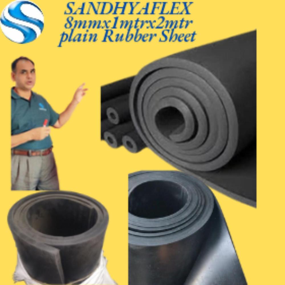 8mmx1mtrx2mtr Plain Rubber Sheet 
