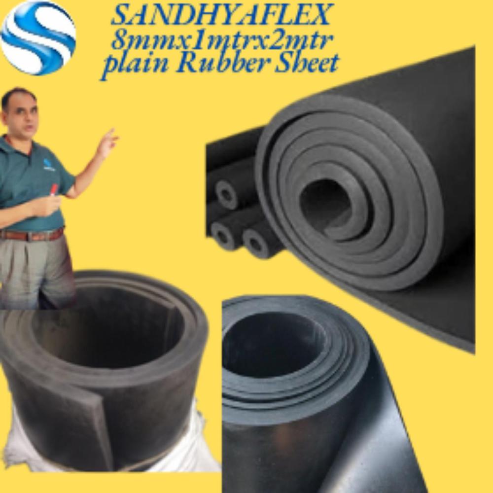 8mmx1mtrx2mtr Plain Rubber Sheet 