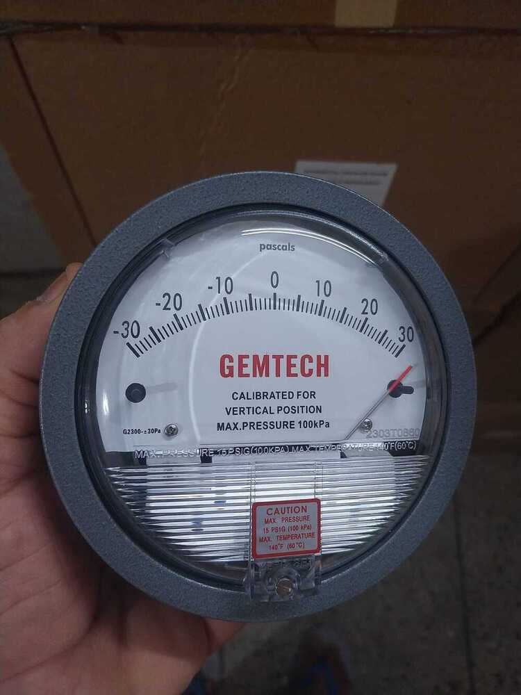 GEMTECH Differential Pressure Gauge Modal G2300-60Pa