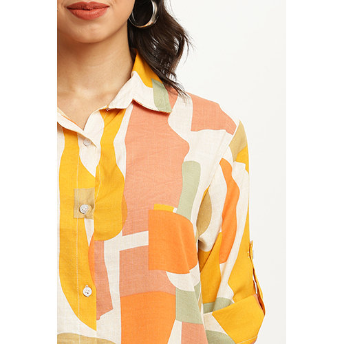 Ladies Floral Printed Co Ord Set - Color: Multicolor