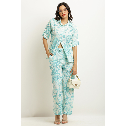 Ladies Printed Cotton Co Ord Set