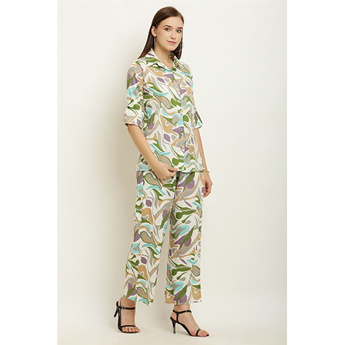Ladies Fancy Cotton Co Ord Set