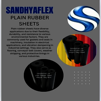 Plain Rubber Sheet - Natural Rubber Or Sbr, Up To 1.5m Width, Black, 0.5-25mm Thick, Smooth | High Flexibility, Tear Resistant, Water Resistant, Good Compression Properties
