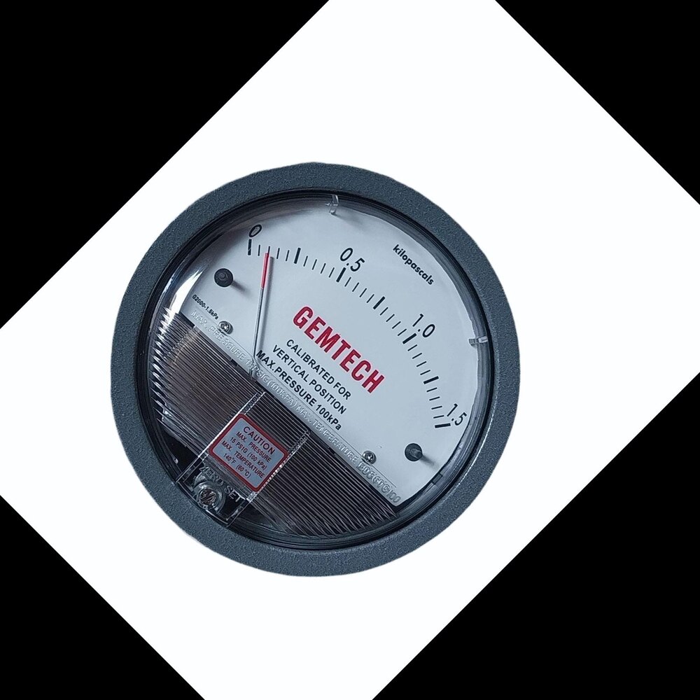 Gemtech Omega Differential Pressure Gauge In Duhai Industrial Area Ghaziabad - Accuracy: 2% (-Ha Model 1) Of Fs (3% (-Ha 1.5%) On -0