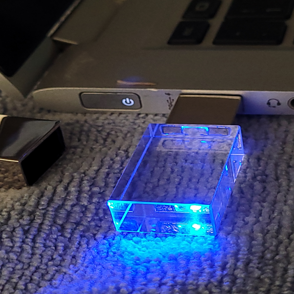 LED Crystal Pen Drive