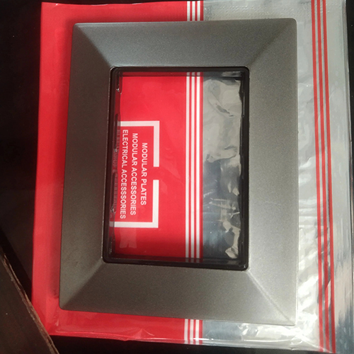 Grey Black Line Modular Plate - Application: Electrical Fitting