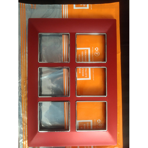 Red Silver Line Modular Plate - Application: Electrical Fitting