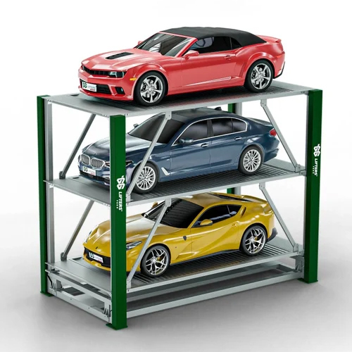 3 Level Pit Parking System - Container Load: 1-2 Tonne
