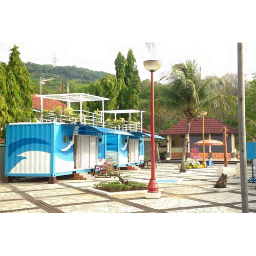 20 Feet Container Resort - Color: Sky Blue