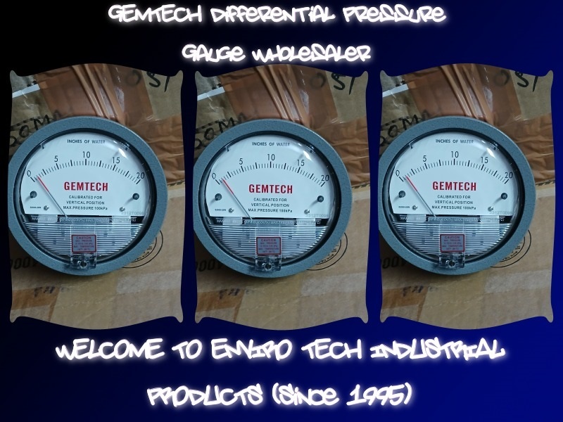 GEMTECH G2012 Differential Pressure Gauge 0-12 Inch