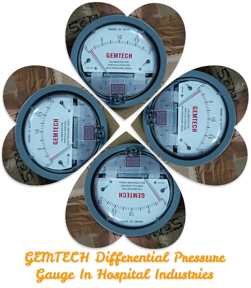 G2010 GEMTECH Differential Pressure Gauge 0-10 Inch W.C