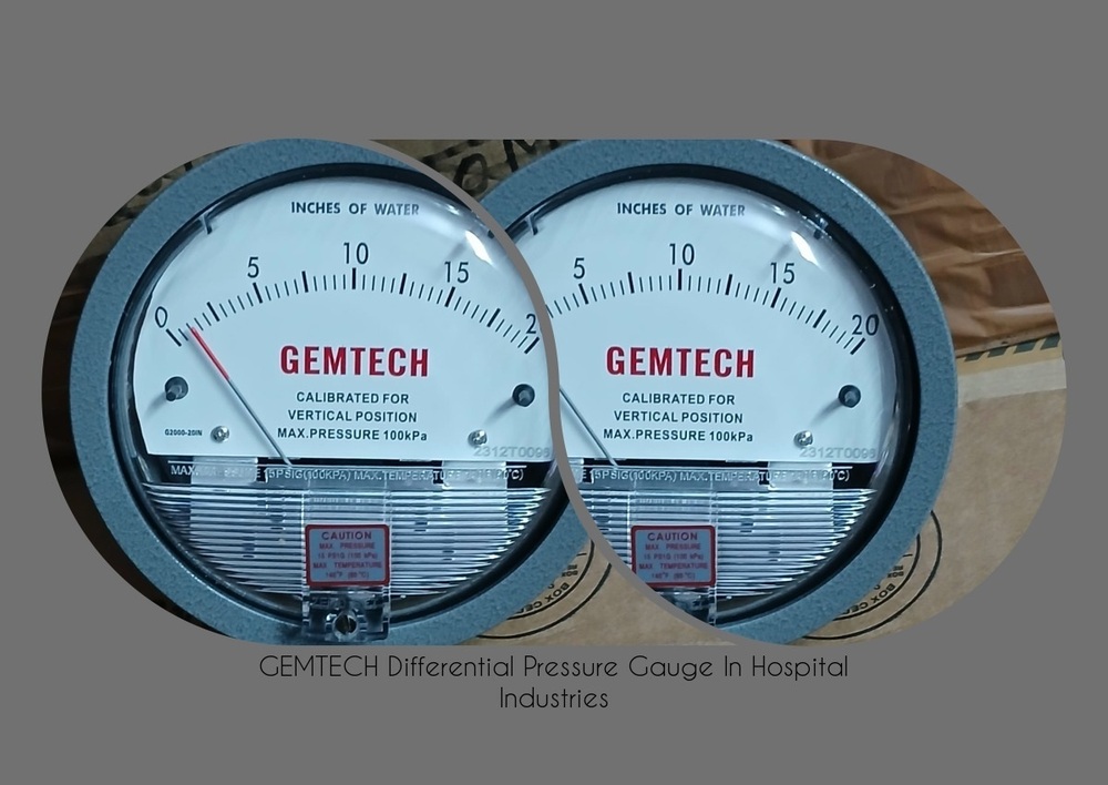 G2010 GEMTECH Differential Pressure Gauge 0-10 Inch W.C