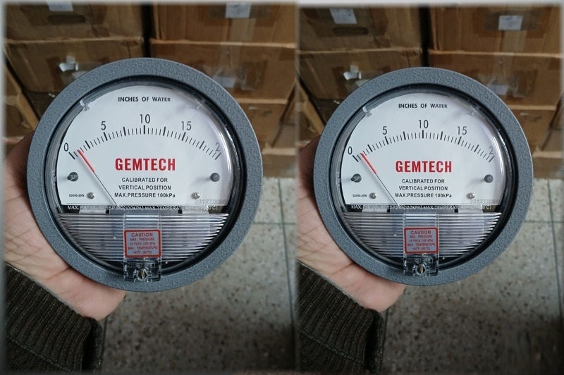 GEMTECH G2010 Differential Pressure Gauge 0-10 Inch