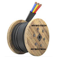 3 Core Flat Cables - Color: Black