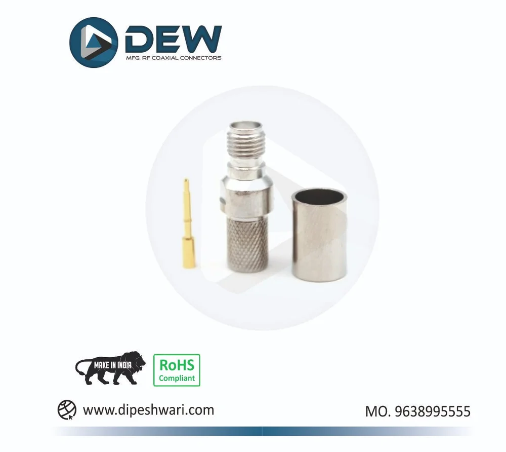 RP SMA FEMALE CRIMP FOR LMR300 CABLE