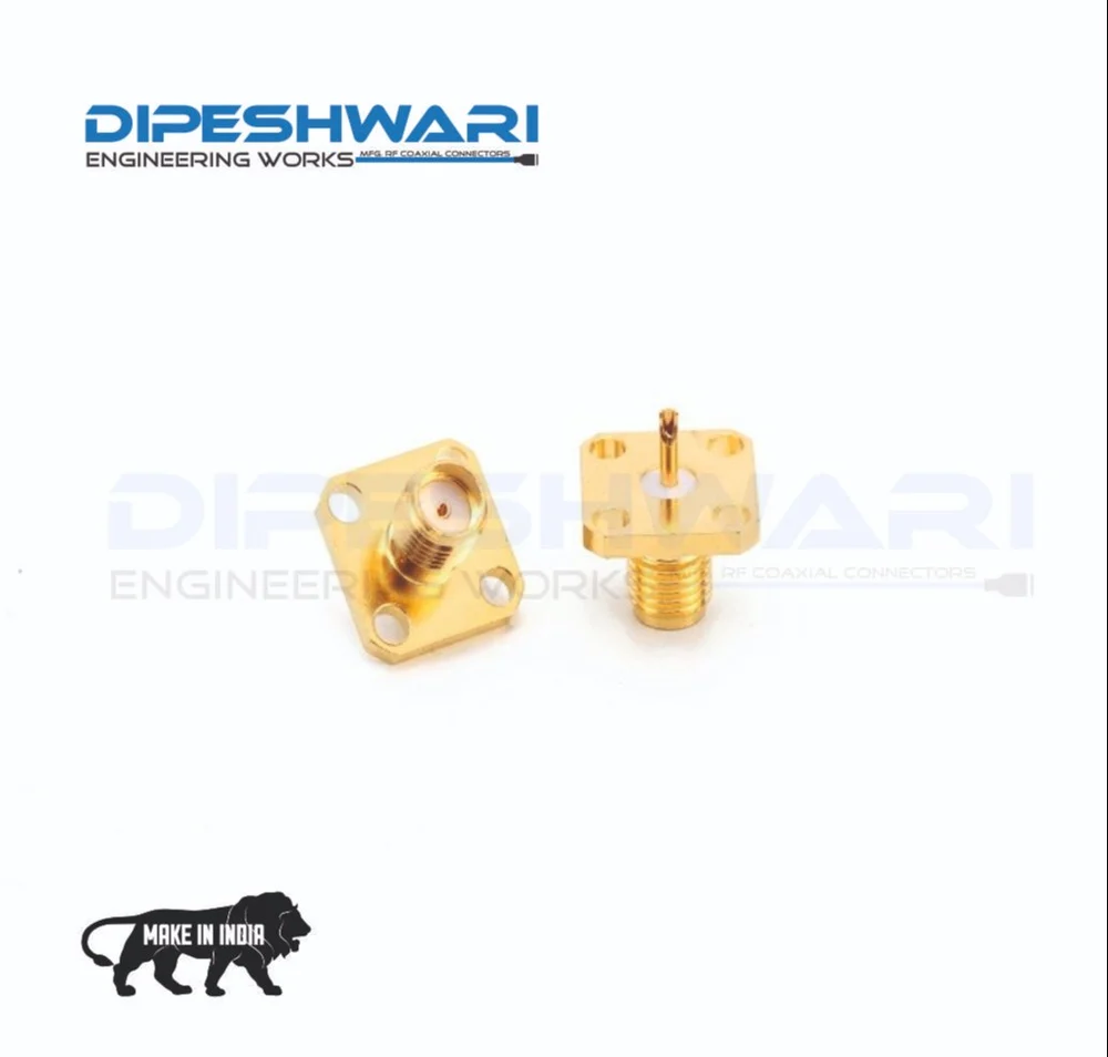 SMA FEMALE 4 HOLE FLANGE MOUNT