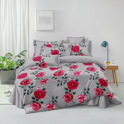 Flower Printed Cotton Bedsheet