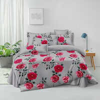 Flower Printed Cotton Bedsheet