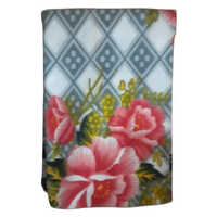 Printed Polar Blanket - Color: Gray And White