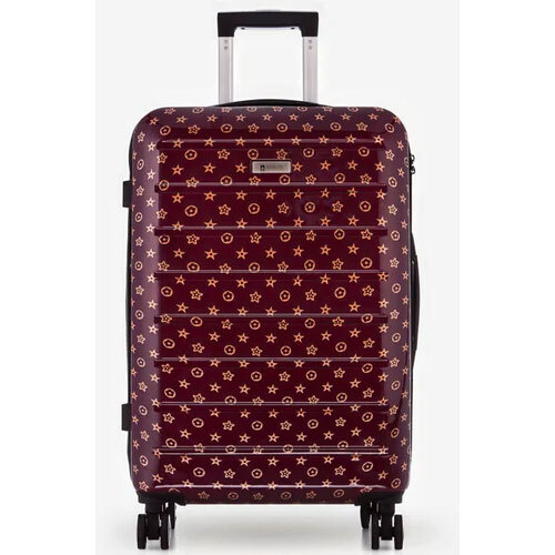 Roverlite Brown Printed Luggage Trolley Bag