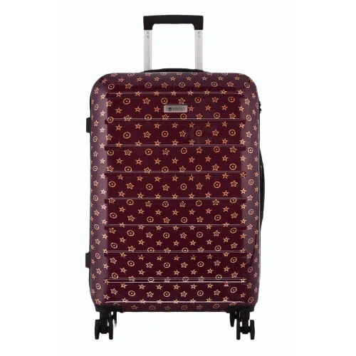 Roverlite Brown Printed Luggage Trolley Bag