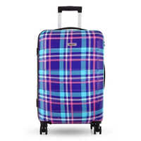 Roverlite Blue Printed Luggage Trolley Bag