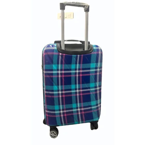 Roverlite Blue Printed Luggage Trolley Bag