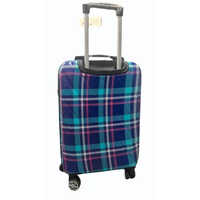 Roverlite Blue Printed Luggage Trolley Bag