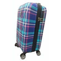 Roverlite Blue Printed Luggage Trolley Bag