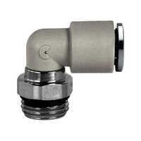 10mm Hytech Ew 10 L Swivel Nut Elbow - Color: Sliver