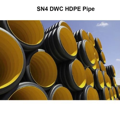 Sn4 Dwc Hdpe Pipe - Color: Black