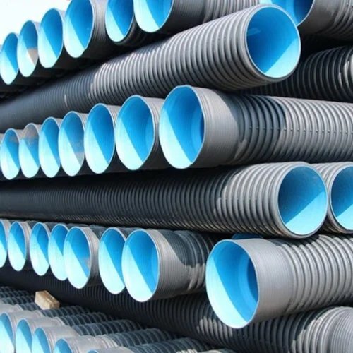 500 Mm Sn8 Dwc Hdpe Pipe - Color: Black