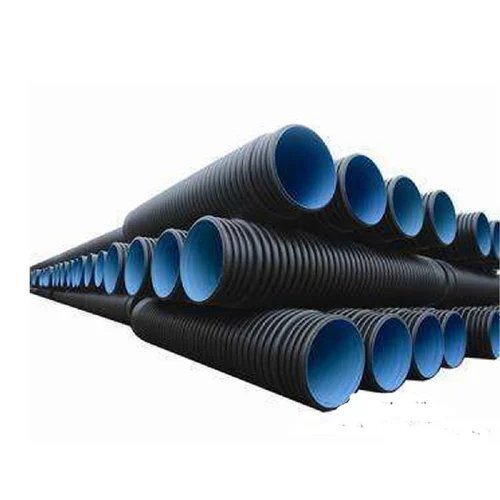 500 Mm Sn8 Dwc Hdpe Pipe - Color: Black