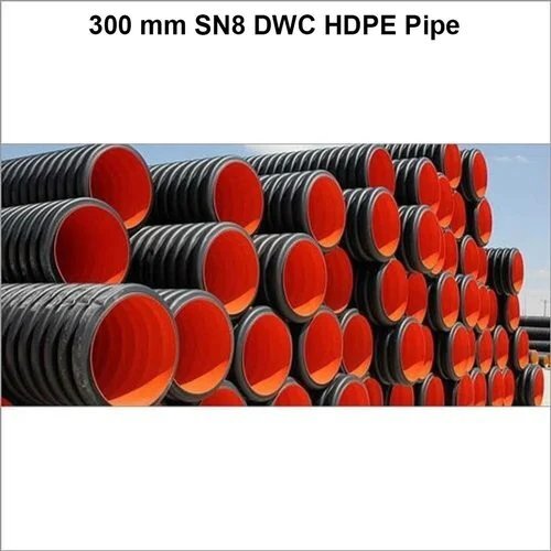 300 mm SN8 DWC HDPE Pipe