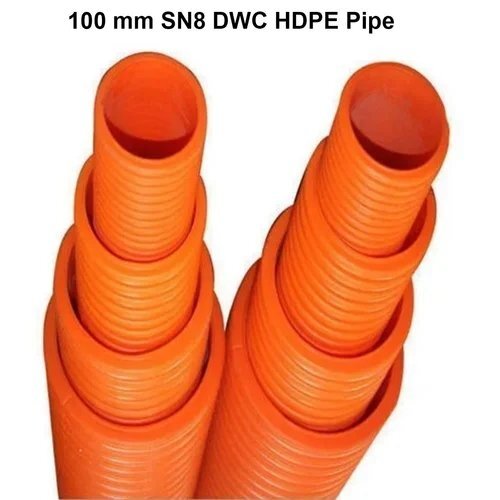 100 mm SN8 DWC HDPE Pipe