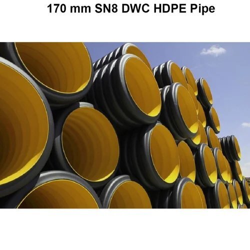 170 mm SN8 DWC HDPE Pipe