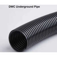 Dwc Underground Pipe - Hdpe, 12 Meters Long, Black Color | Smooth Surface Finish, Butt Fusion Connection, High Corrosion Resistance