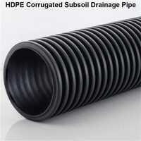 Hdpe Corrugated Subsoil Drainage Pipe - Color: Black