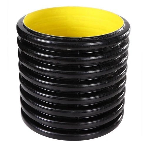 Double Wall Corrugated Pipe Coupler - Color: Black