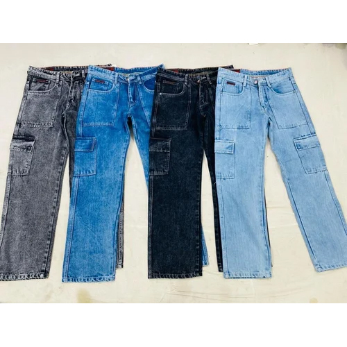 Men 6 Pocket Cargo Jeans