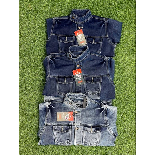 Denim Blue Color Men Jacket
