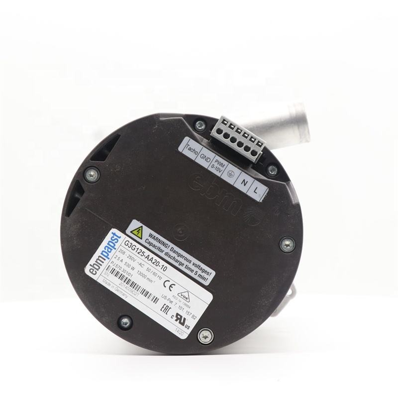 ebmpapst G3G125-AA20-10/01 125mm 230V 600W Ball Bearing 13000RPM Blower Centrifugal Cooling Fan for Heidelberg Wind Pump