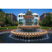 White Marble Three Tier Fountain - Feature: Smooth Finishing