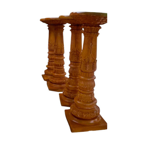 Carved Sandstone Pillars