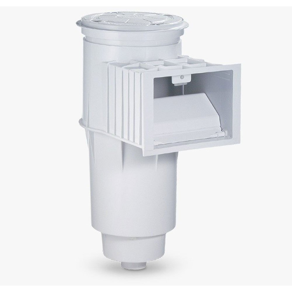 Plastic Hammett Swimming Pool Skimmer - Color: White